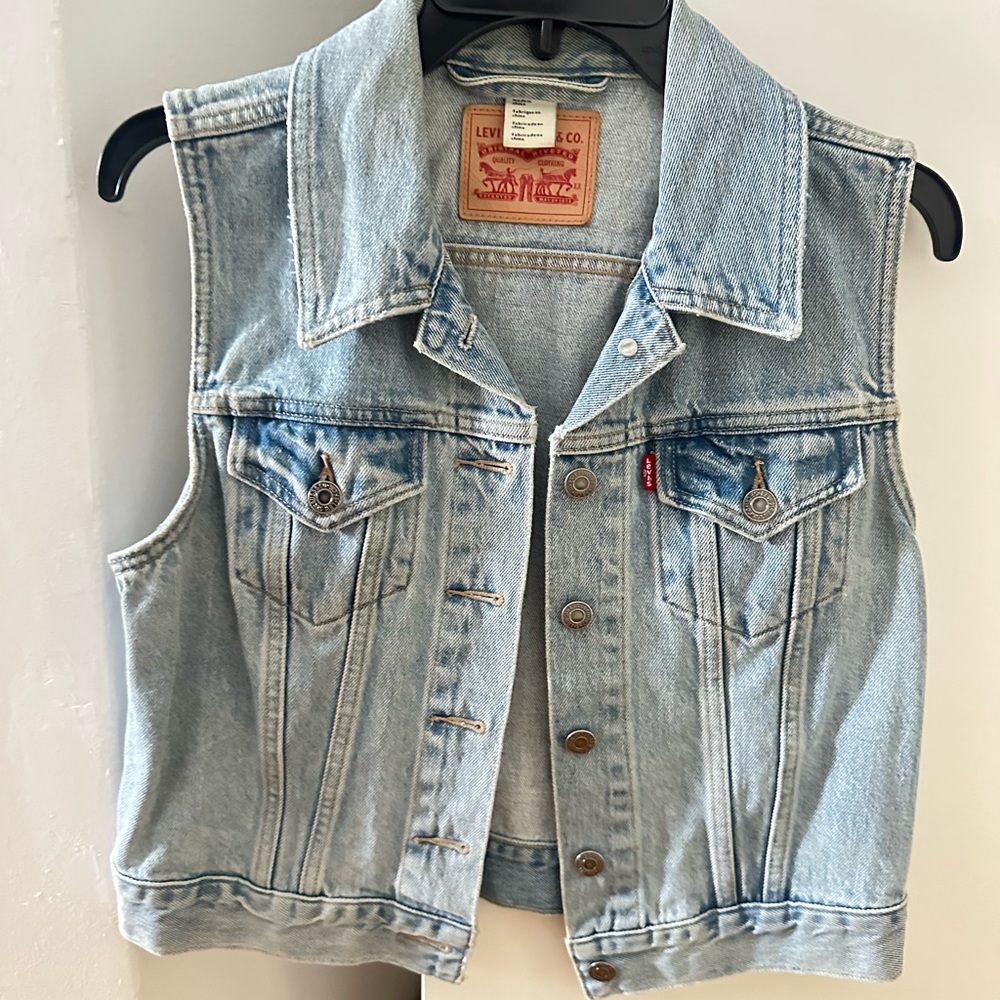 Levi's Light Blue Denim Vest